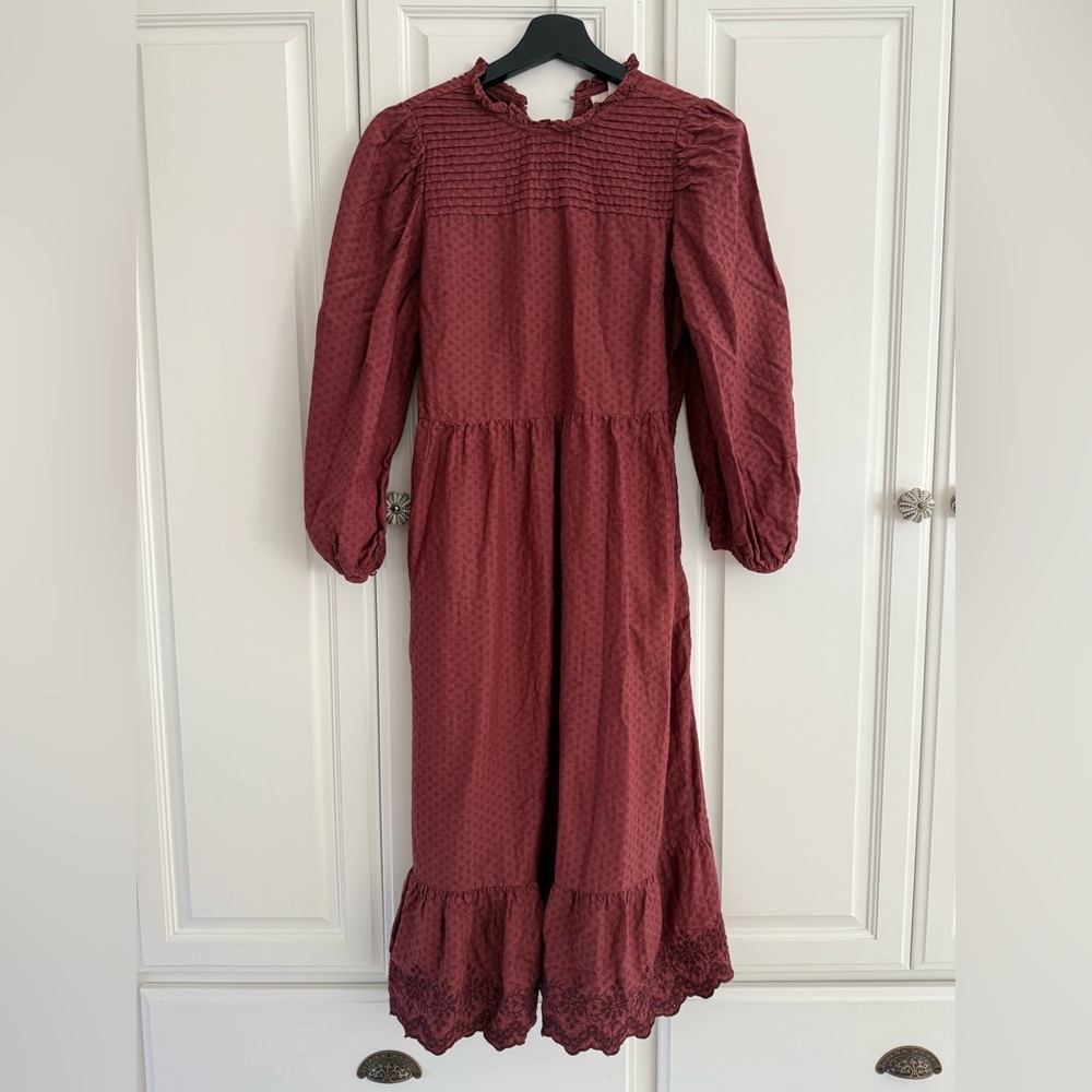 Universal Thread Burgundy Prairie Dress